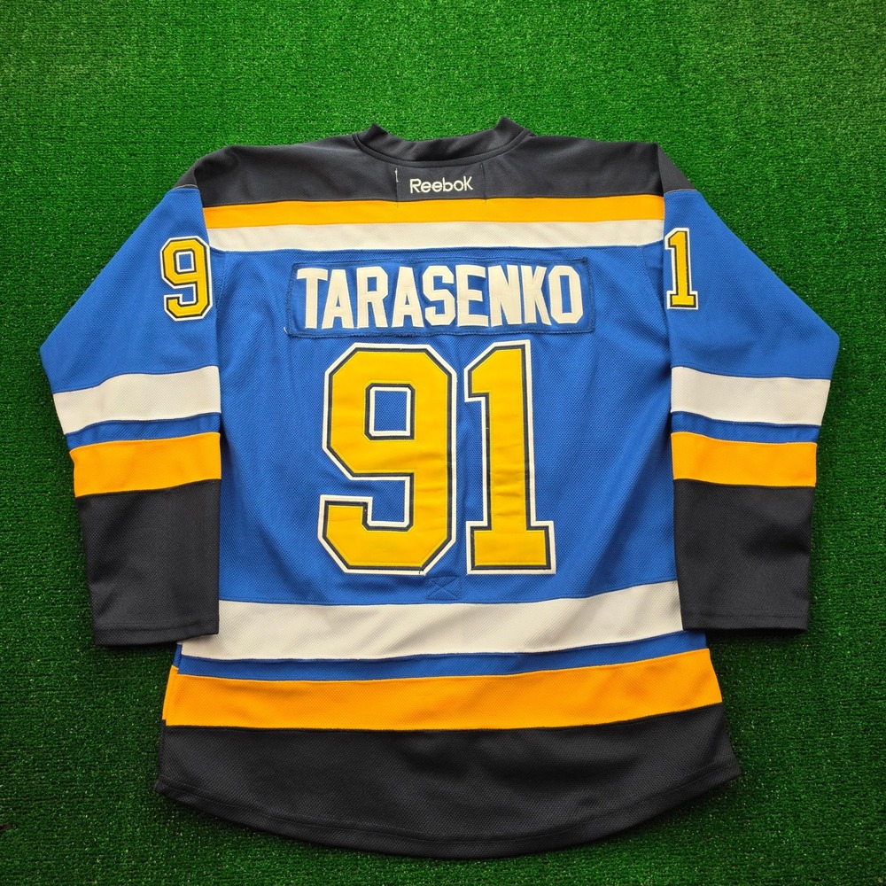 St Louis Blues NHL Reebok Vladimir Tarasenko #91 Premier Jersey Mens Small